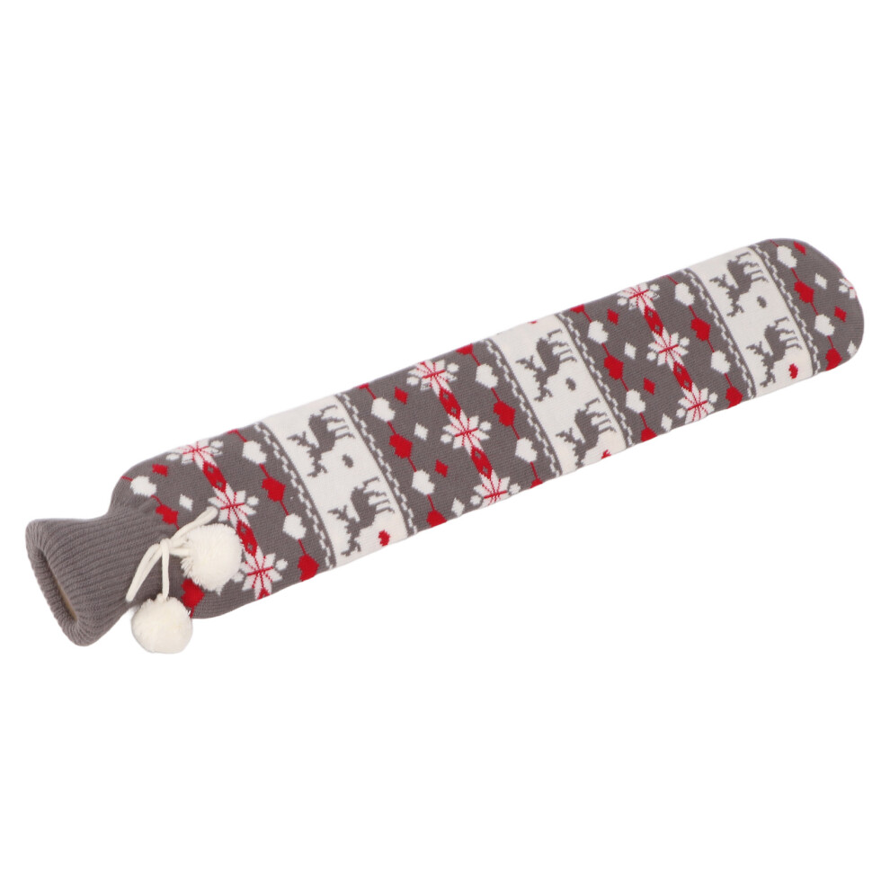 Gray Super Soft Rubber Hot Water Bottle 2L For Pain Relief & Warmth