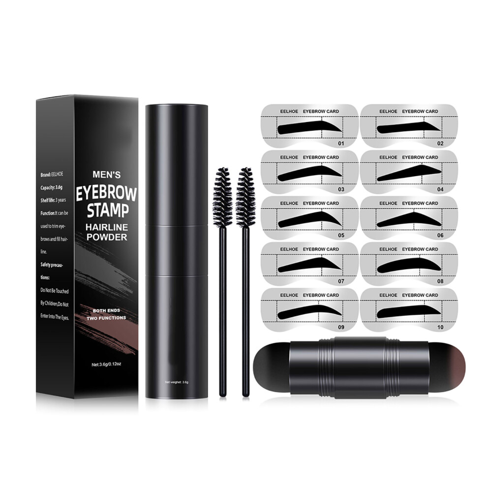 Eyebrow Definer Kit, Waterproof Eyebrow Stamp for Professional Air Cushion Application, Matte Finish with Highly Pigmented Formula for Unmatched Style
