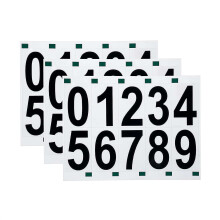 Waterproof Vinyl Number Stickers, Reflective Self Adhesive Numbers for Indoor and Outdoor Use, Easy to Apply on Smooth Surfaces, Durable Stick On