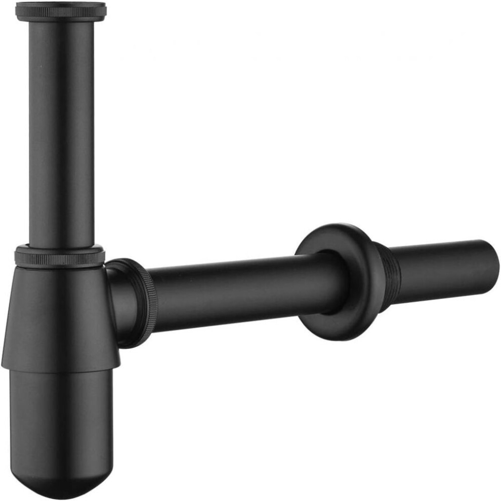 Sink Waste Trap For Basin Drainage, Rust-Resistant Adjustable Height Bathroom P-Trap With Modern And Contemporary Design, Brass Core Drain Pipe Kit 9433291546710