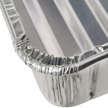 Recyclable Aluminum Pans for Meal Prep, Disposable Aluminum Foil Pans Baking and Roasting Pans Oven and Freezer Safe for Toaster Oven Use No Cleanup