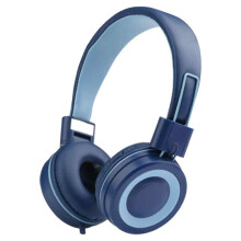 Lightweight Kids Wired Headphones, Adjustable Headband with Cushioned Ear Caps and Volume Limiter, Built-in Mic Stereo Sound 3.5mm Audio Jack