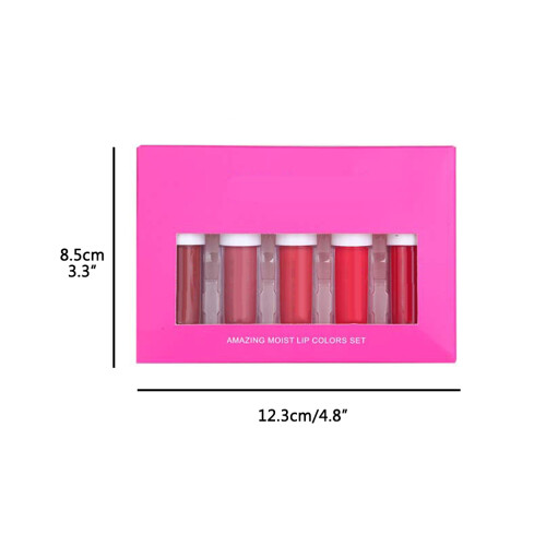 Σετ υγρών κραγιόν 5 τεμαχίων, ενυδατικό lip gloss μακράς διαρκείας με σύνθεση που δεν 2