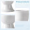 6 Pcs White Ceramic Egg Cups, Elegant Stable Holders for Easter, MultiUse and Dishwasher Safe 2