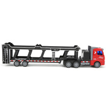 Children's Remote Control Trailer Truck with Detachable Flatbed, Red, 6+