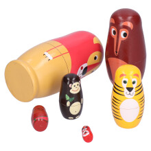 Nestingspielzeug Australien 6 Stück Holztiere Muster Kinder Geschenk Festivaldekoration