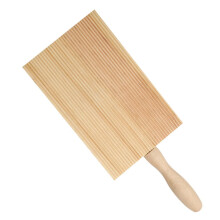 Pasta Maker Wooden Gnocchi Board with Ergonomic Grip for Homemade Italian Pasta and Cavatelli
