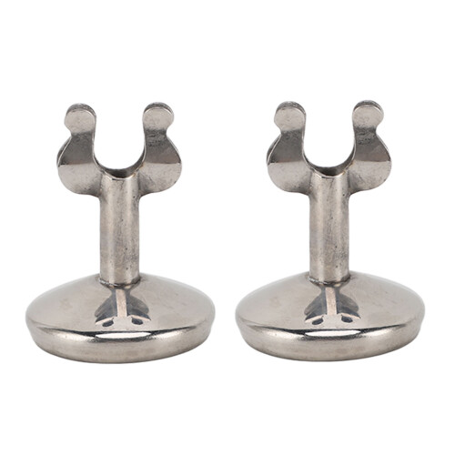 2 Stück Edelstahl Rund Tischnummernhalter Robust und Elegant 2