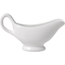 Ceramic Gravy Boat with Precision Pour Spout and Ergonomic Handle for Sauces and Dressings