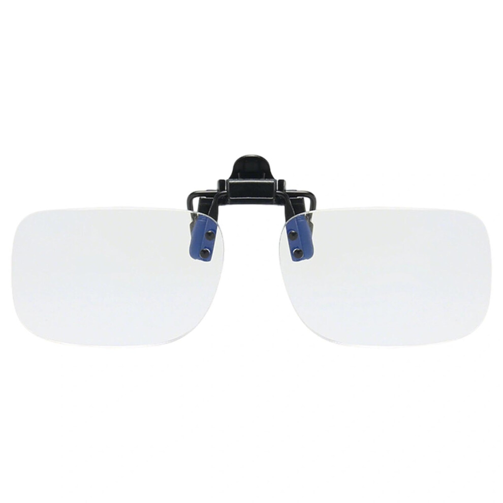 Clip On Reading Glasses Flip Up Magnifying Readers +2.0 Hands Vision Enhancement