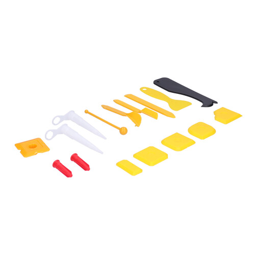 16PCS Silicone Caulking Tool Set - Glue Remover, Scraper & Grout Cleaner 1