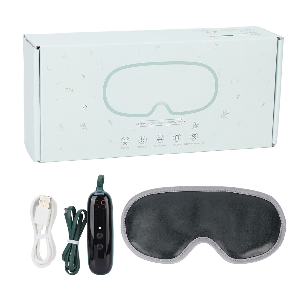 Adjustable Vibration Eye Massager with Heating Function, Portable Design for Travel and Office Use - Relieves Eye Strain and Promotes Relaxation