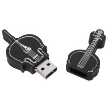Chiavetta USB a forma di violoncello da 64 GB, mini, in plastica colorata