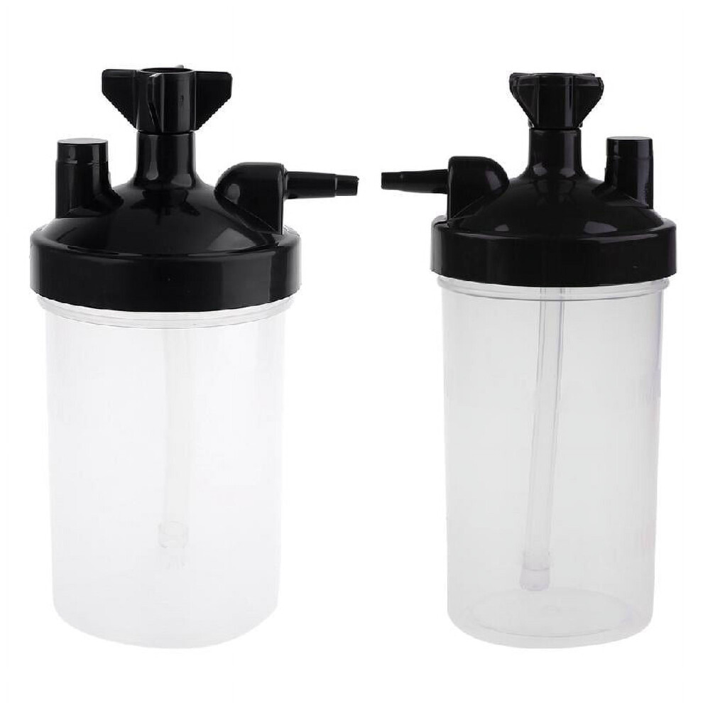 Humidifier Water Bottle for Oxygen Concentrators, Oxygen Regulator Compatible High Flows Oxygen Bubbler Bottle with High Flow Delivery and Adaptable