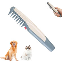 Versatile for All Pets Electric Grooming Comb, Electric Pet Dog Grooming Comb for Detangling and Trimming, 2-in-1 Tool with Advanced Rotating Blade,