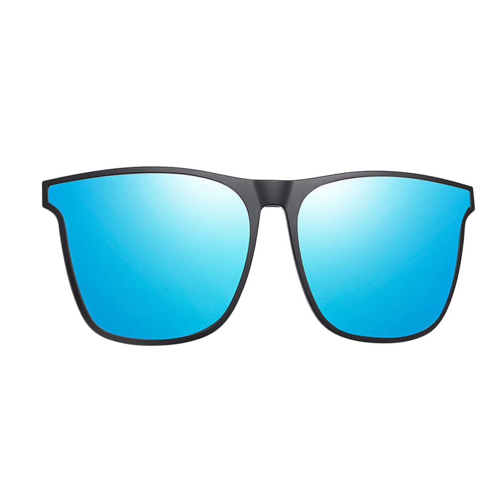 UV Protection Clip On Sunglasses for Prescription Glasses, Anti-Glare Polarized Clip On Sunglasses with Flip Up Design, Scratch-resistant Lenses and