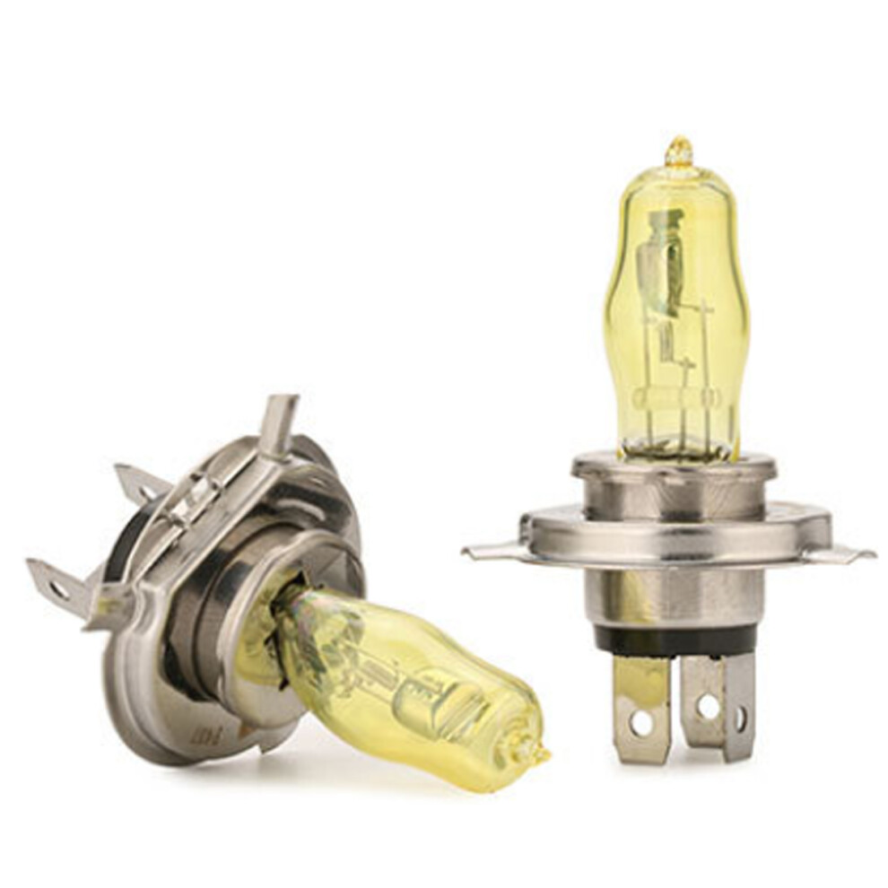 H4 Halogen Bulb, High Performance Xenon Halogen Bulbs With Coating For Crisp Beam Pattern, Enhanced Downroad Golden/Yellow 9448196794784