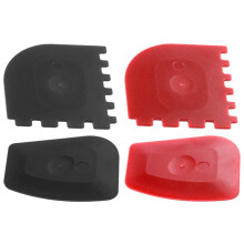 Silicone Grill Scraper Tool Set, Two Sets Of Teeth, Cast Iron Pan Scraper with Flat and Toothed Styles, Heat Resistant Kitchen Cleaning Scraper for