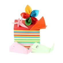 Origami Paper for Kids and Adults, Easy Fold Paper 500 Sheets Double Sided Color Craft Paper, Creative Origami Supplies for School Projects and DIY