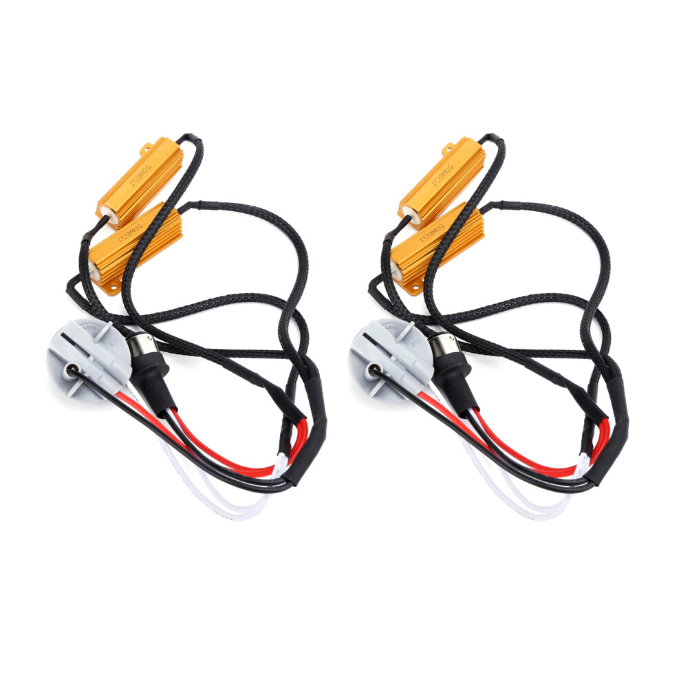 Flash Error-Free Ing: 2Pcs 1157 Led 50W Resistor Decoder Set Light 8741377922596
