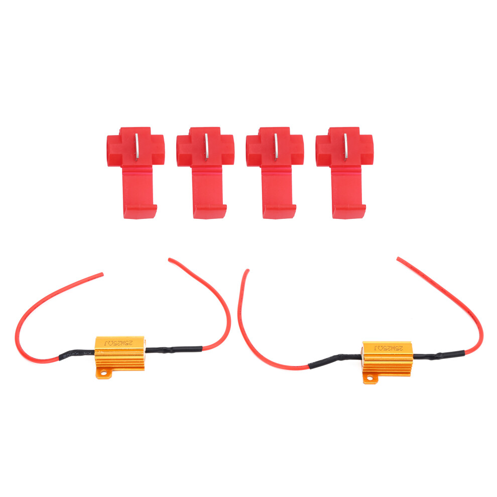 2Pcs 25W 25Î© Led Decoder Load Resistors For Car Headlights & Drls 3441377922545
