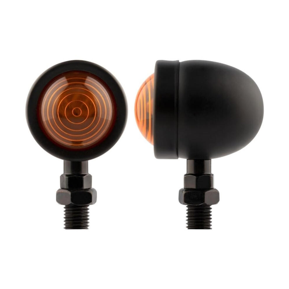 Universal Motorcycle Turn Signal Lights 12V Pair Bright Indicator Lamps Amber 9199774360982