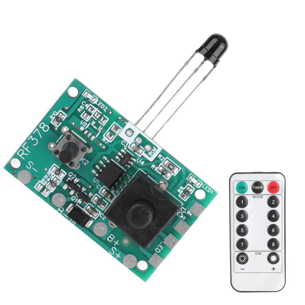 3.7V Solar Light Controller Module With Remote For 100Led String Lights 9491377923374