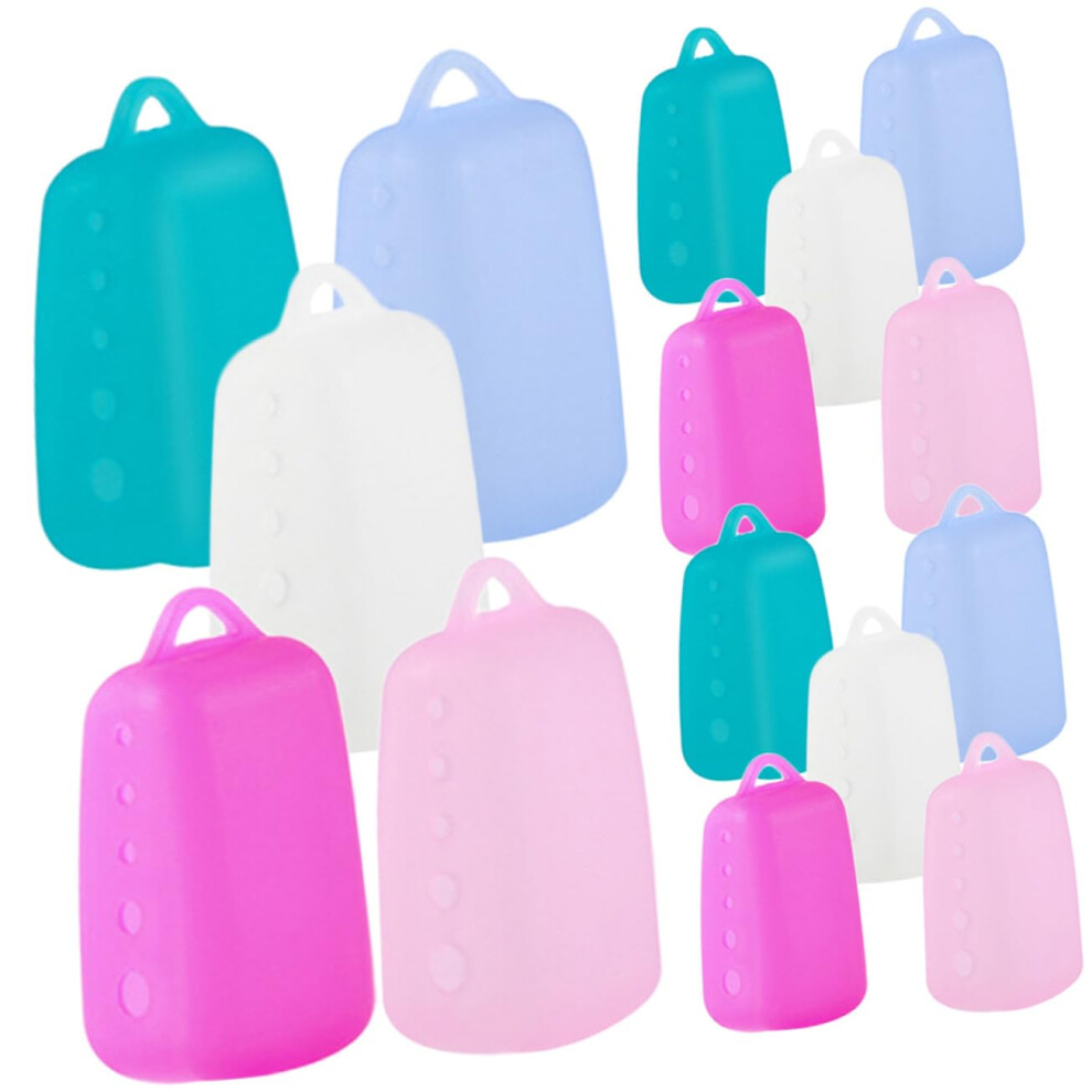 Food Grade Silicone Toothbrush Head Covers 15Piece Set Portable Travel Caps Reusable For Home Camping Hiking