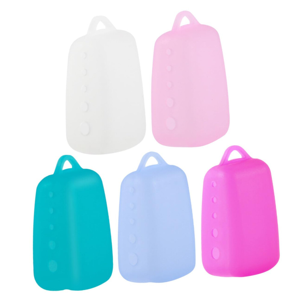 Silicone Toothbrush Covers 5Pcs Portable Ventilated Protectors For Brush Heads Lightweight Reusable Caps MultiColor