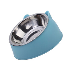 Relief Neck Pressure Bowl Cats Feeding Watering Bowl Space-Blue