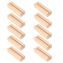 Table Number Display Stands Wood Acrylic Sign Holders 10 Pack For Wedding Place Cards And Name Cards Memo Holders