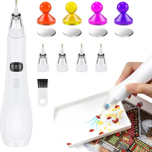 1 Set: Kabelloses Bohrstift-Set mit elektrischer Saugfunktion, 4