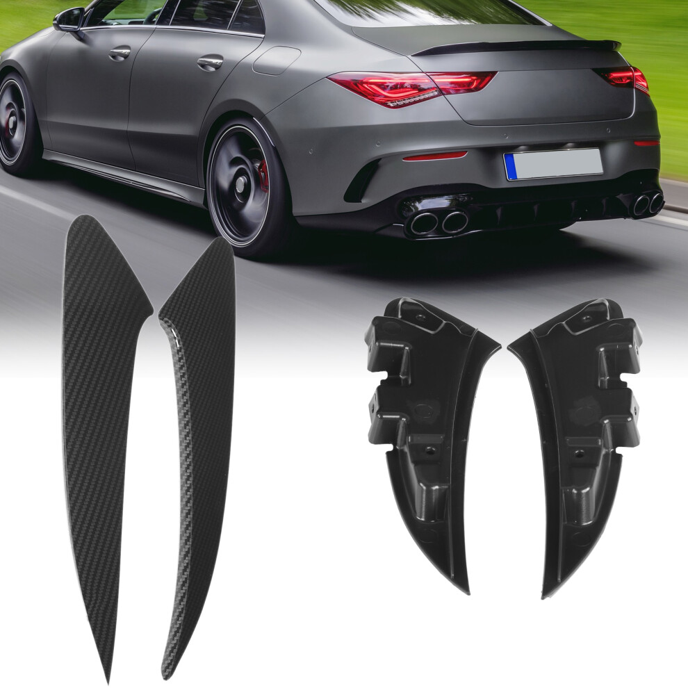 2Pcs Carbon Fiber Style Rear Bumper Air Vent Cover For Cla C118 2020Â2021 3631377927026