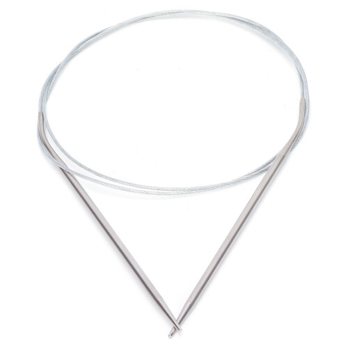 Stainless Steel Circular Knitting Needles Set 11 Sizes 80cm 2