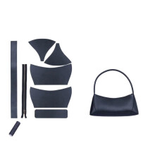 DIY Leather Shoulder Bag Making Kits PU Leather Dumpling Material 1pc DIY Bag Set Color Set03