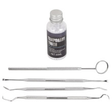 Moldable Tooth Filling Repair Kit With Flow Through Center Channels GEL-FIT ARCH Tooth Repair Kit Includes Ergonomic Dental Tools Rust Proof And