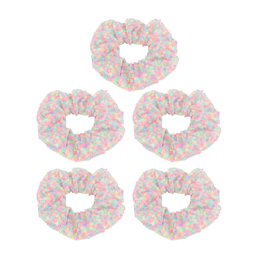High Quality Materials Hair Scrunchies, Full Glitter Design, Soft Gentle Hair Hold, Ideal Satin Hair Ties, Versatile Hairstyle Option for Women and