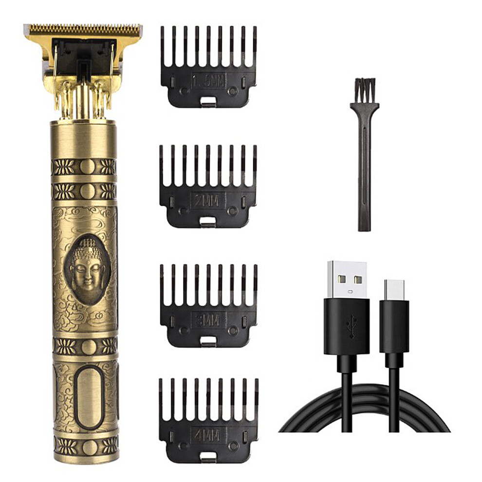 Unisex Rechargeable Hair Trimmer, Cordless Hair Clipper with Powerful Motor and Ergonomic Design, Waterproof T-Blade Trimmer, USB Rechargeable Design