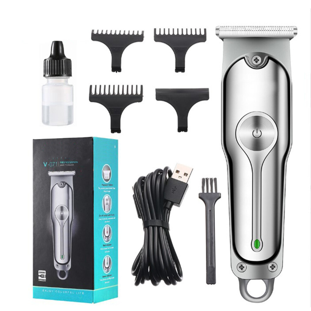 Rechargeable Hair Clippers With Adjustable Steel Blades, Cordless Hair Trimmer Set Including Complete Setup For Home Haircuts, Professional Hair