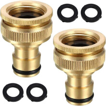 Faucet Washer Replacement Kit, Sealing Gaskets Durable Rubber Washers 1/2 Inch and 3/4 Inch Brass Connectors, Heat Resistant Washers Air Tight