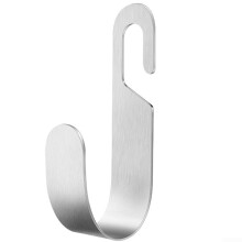 Rust Resistant Stainless Steel Hose Holder Wall Mount Brushed Finish For 5/8 Inch Hose Outdoor Garden Storage