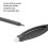Compact 10pcs Golf Scoring Pencil Set with Eraser - Black Lightweight 4