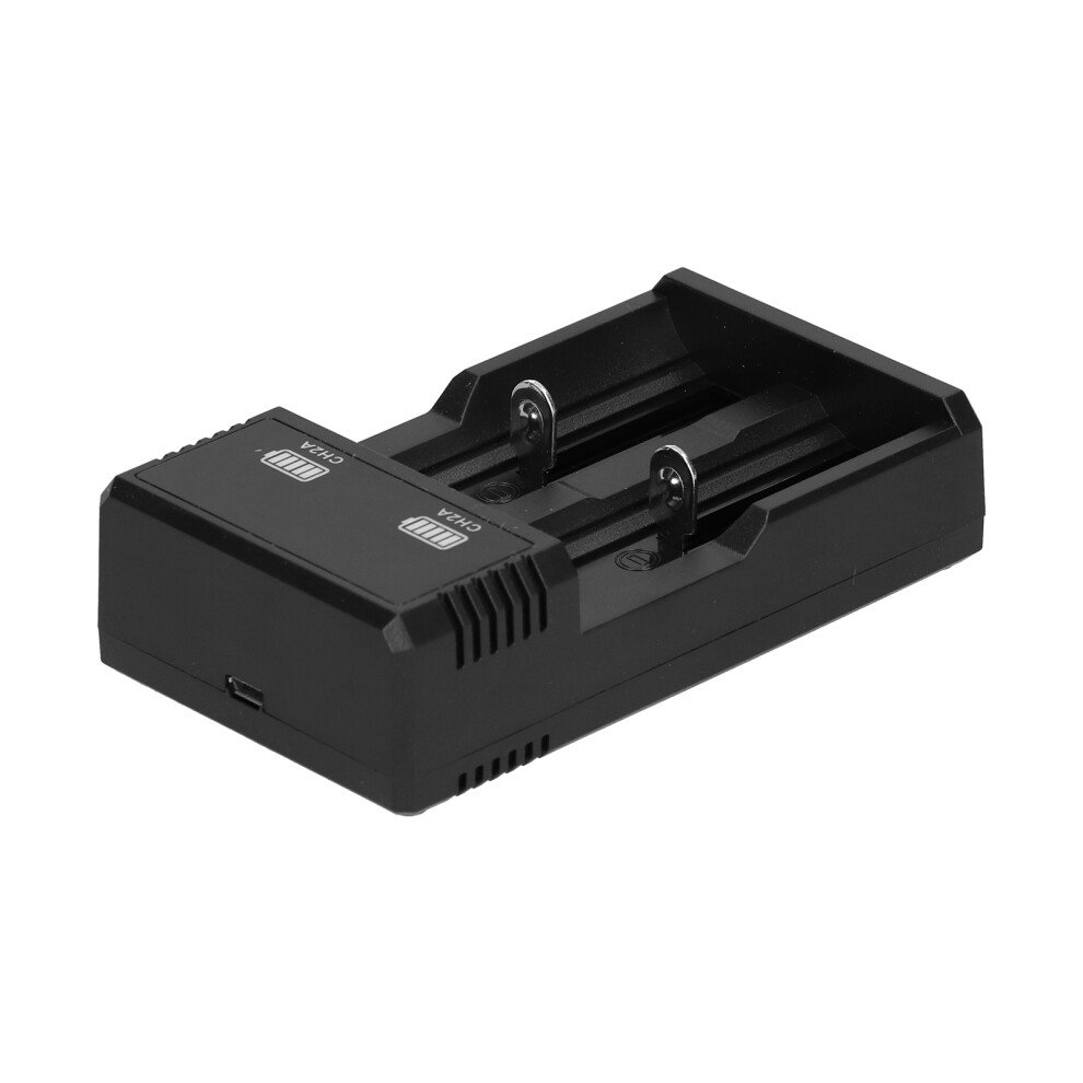 Universal 2 Bay Usb Lithium Battery Charger For 18500/26650 - Compact & Fast Light 9451377930536