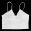 V Neck Padded Seamless Wireless Breathable Sleeping Bra White 3