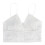 V Neck Padded Seamless Wireless Breathable Sleeping Bra White 2