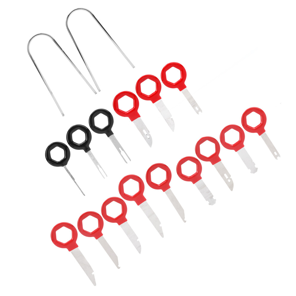 17Pcs Car Radio Removal Keys Kit, Metal & Abs, Disassembly Tools 5021377933239