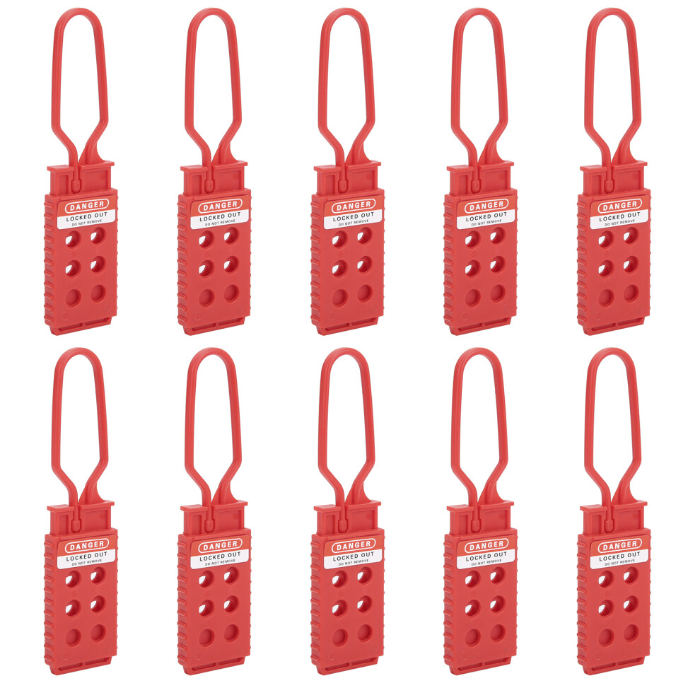 10 Pcs Safety Lockout Hasp 6ÂHole Insulating Nylon For Industrial Equipment 5091377933140