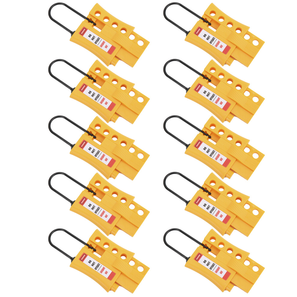 Lockout Tagout Lock 10Pcs 3Mm Nylon Insulated Safety Padlock With 4-Hole Design 8711377933168