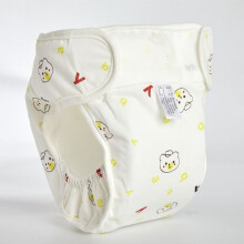 (YELLOW-M) 0-12Months Adjustable Reusable Diaper Pants Baby Washable Diaper Convenient 3-15kg Leakproof Cloth Diapers