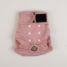 (Pink-XL) Washable Female Dog Diapers Premium Reusable Diapers for Doggie in Heat Highly Absorbent Dog Diapers